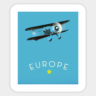 European Plane Sticker